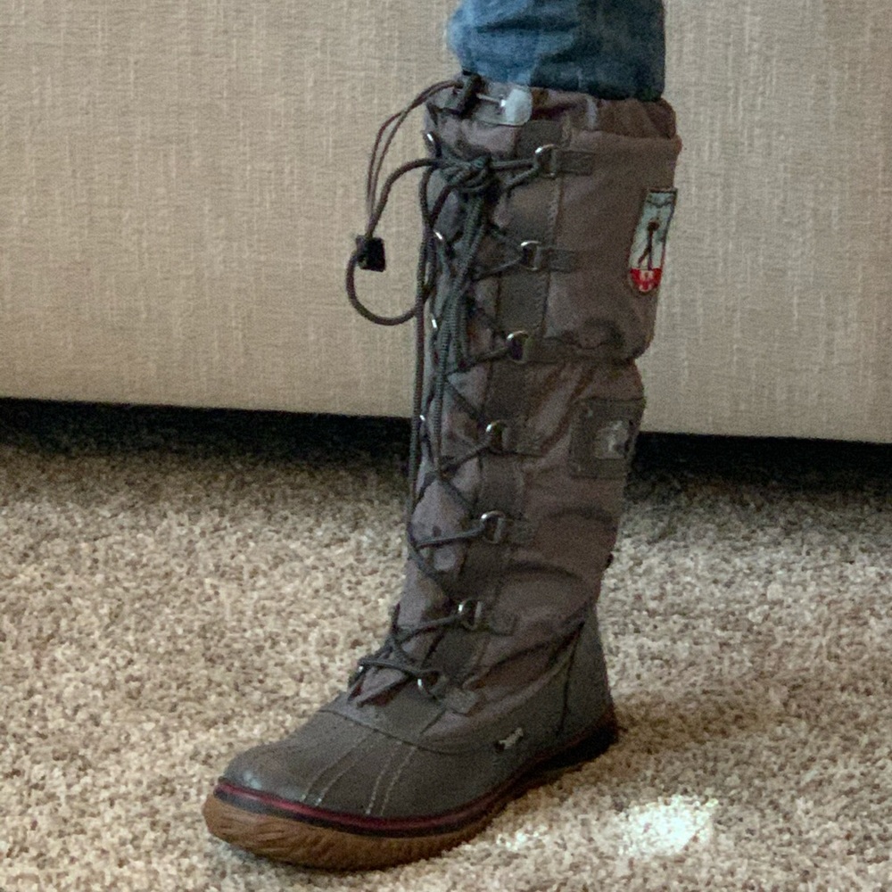 Warm Grey Snow Boots